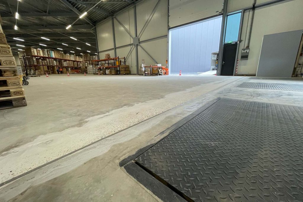 Repartie betonvloer