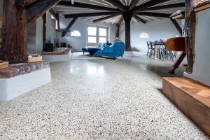 Terrazzo betonvloer woning Nederhemert Hardeman Vloerbewerking 5